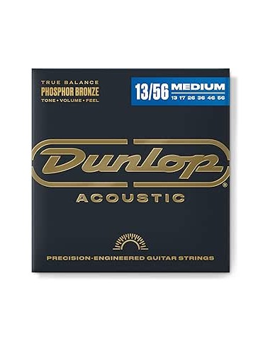 Dunlop DAP1356 Acoustic Phosphor Bronze, Medium Set/6 Corde per Chitarra Acustica strumenti musicali