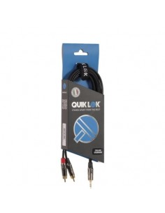 QUIKLOK - ITST/J352RCA-3 Jack Stereo/2 RCA 3 mt Cavi Audio e Adattatori strumenti musicali